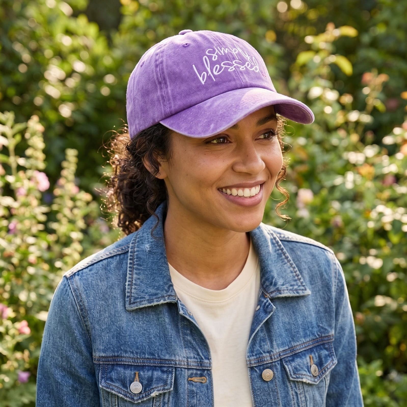 SIMPLY BLESSED PURPLE HAT - 2