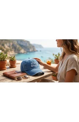 SIMPLY BLESSED NAVY BLUE HAT thumbnail 3
