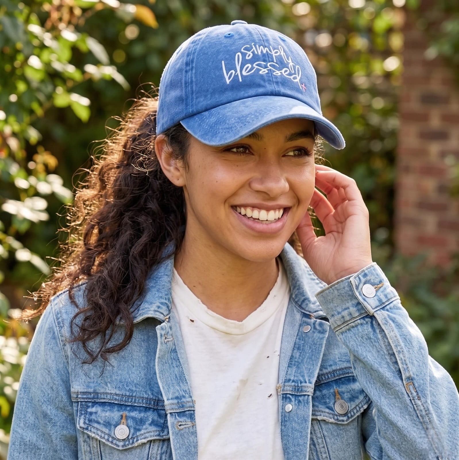 SIMPLY BLESSED BLUE HAT - 2