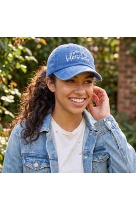 SIMPLY BLESSED BLUE HAT thumbnail 2