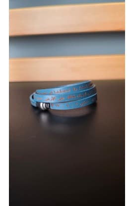 OUR FATHER WRAP BRACELET ARABIC BLUE SM 54CM thumbnail 3