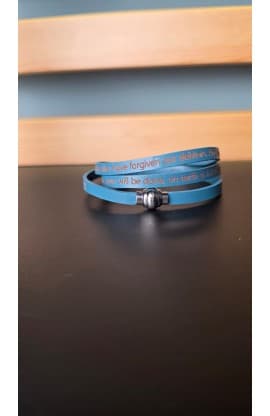 OUR FATHER WRAP BRACELET BLUE LG 60CM thumbnail 2