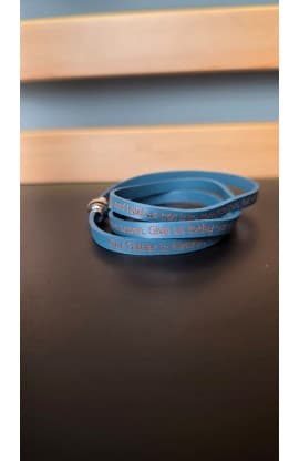 OUR FATHER WRAP BRACELET BLUE LG 60CM thumbnail 3