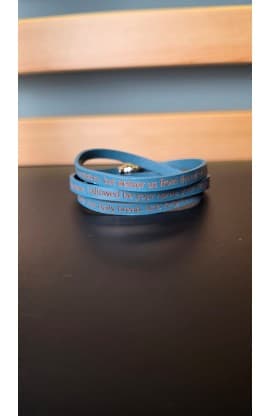 OUR FATHER WRAP BRACELET BLUE MD 57CM thumbnail 1