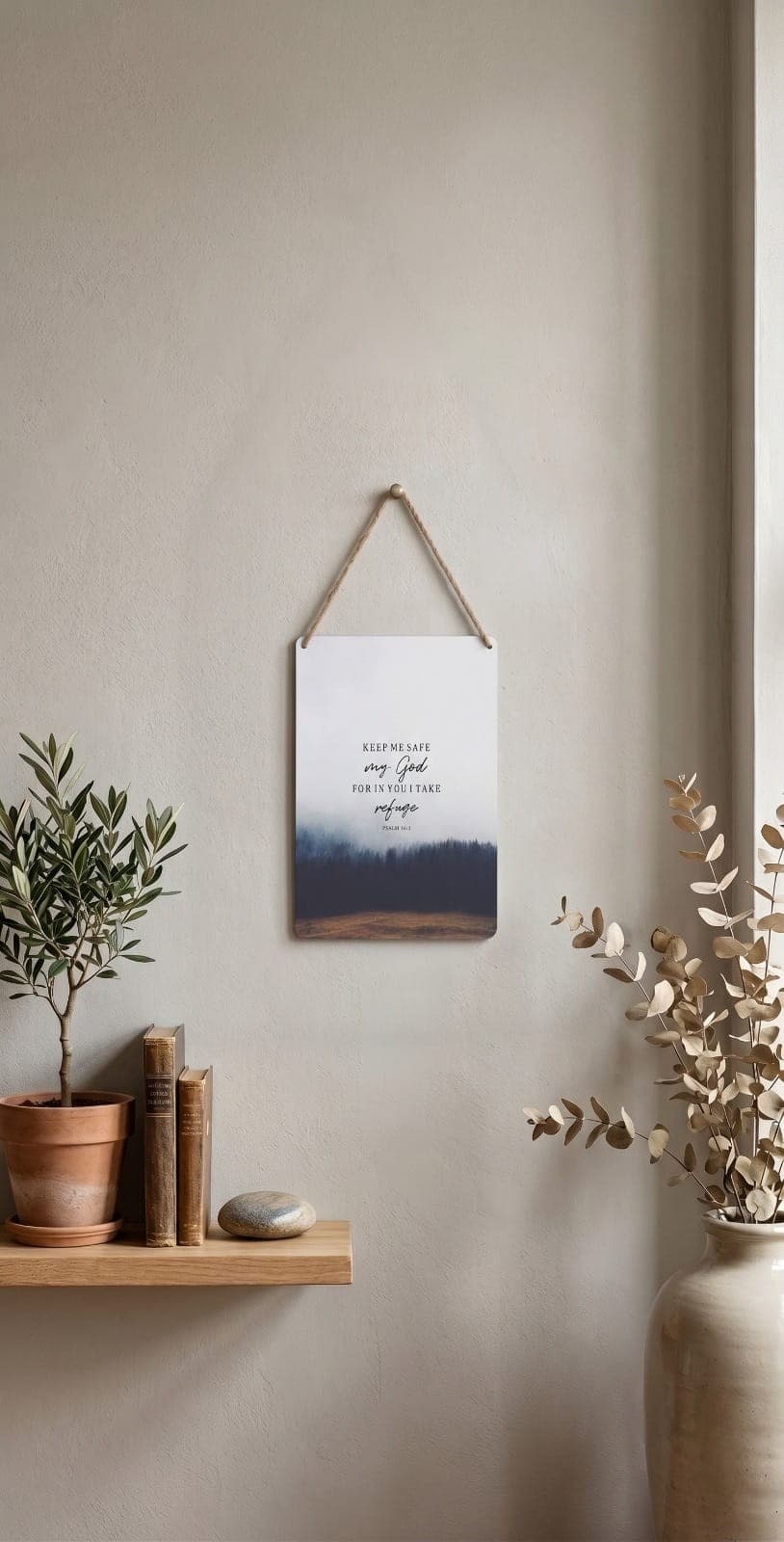 KEEP ME SAFE VINTAGE WOOD PANEL