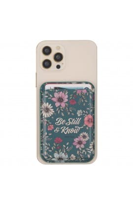 Phone Wallet Magnetic Teal Be Still & Know Ps 46:10 thumbnail 4