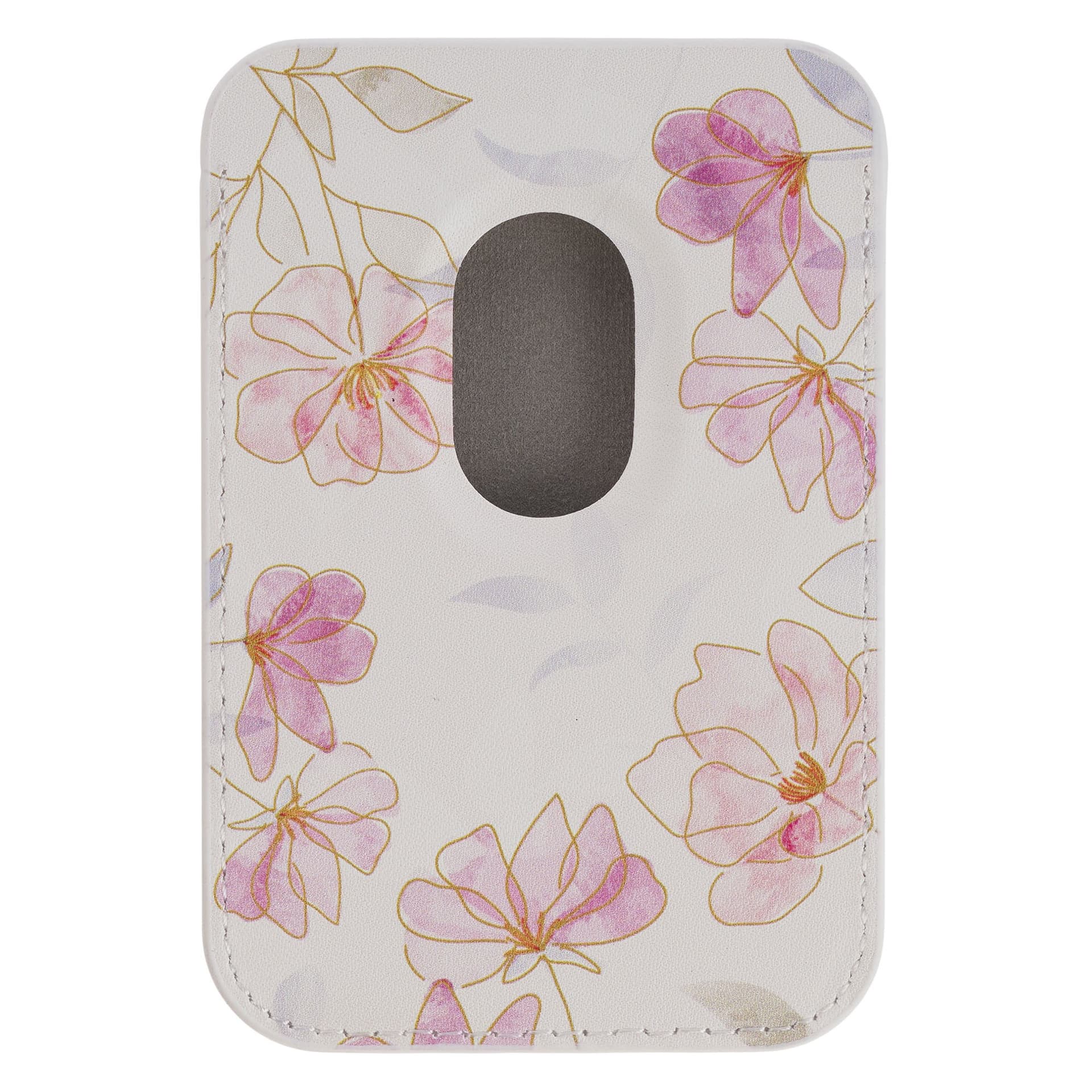 Phone Wallet Magnetic White Floral Walk By Faith 2 Cor 5:7 - 2