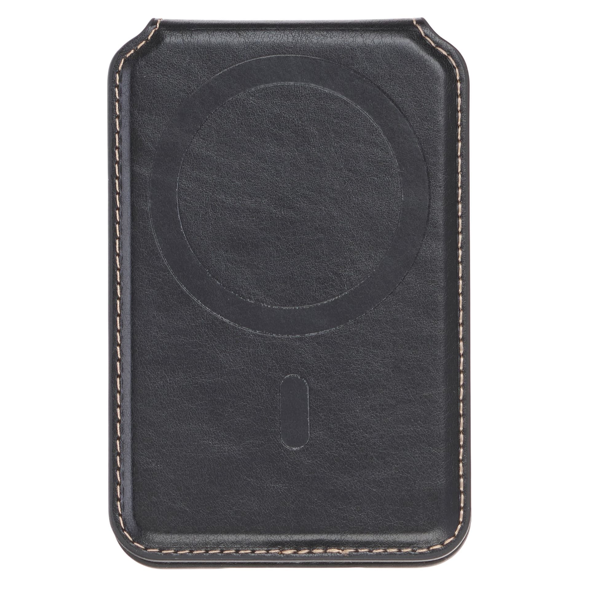 Phone Wallet Magnetic Leather Black Cross - 2
