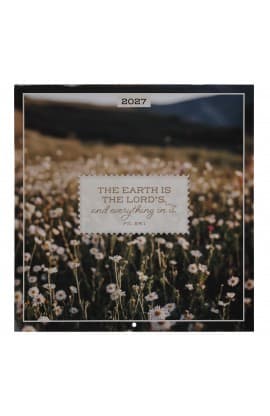 2027 Calendar LG The Earth Is The Lord's Ps 24:1 thumbnail 1