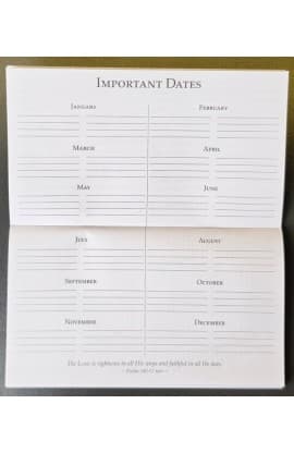 2027 Small Daily Planner Footprints In The Sand thumbnail 5
