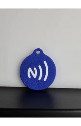 JESUS SAVES NFC TAG BLUE thumbnail 3
