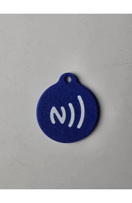JESUS SAVES NFC TAG BLUE thumbnail 5