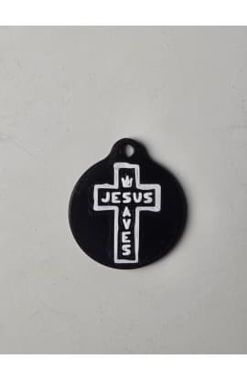 JESUS SAVES NFC TAG BLACK thumbnail 4