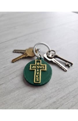 JESUS SAVES NFC TAG GREEN thumbnail 2