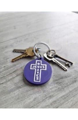 JESUS SAVES NFC TAG PURPLE thumbnail 2