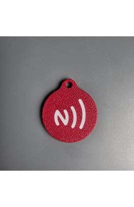 JESUS SAVES NFC TAG RED thumbnail 4