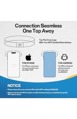JESUS IS KING CROSS NFC BRACELET thumbnail 2