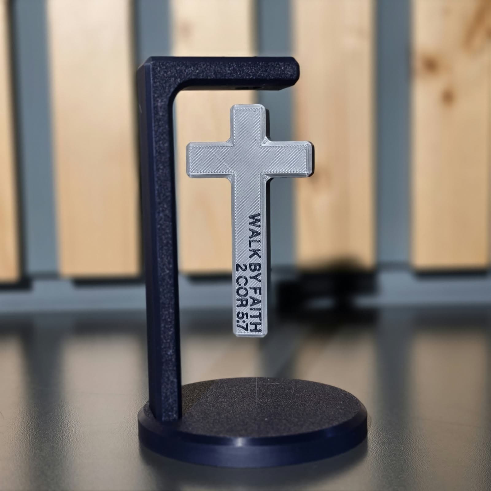 WALK BY FAITH FLOATING CROSS - 1