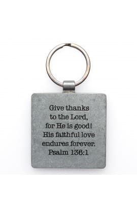 "Give Thanks" Metal Keyring thumbnail 3