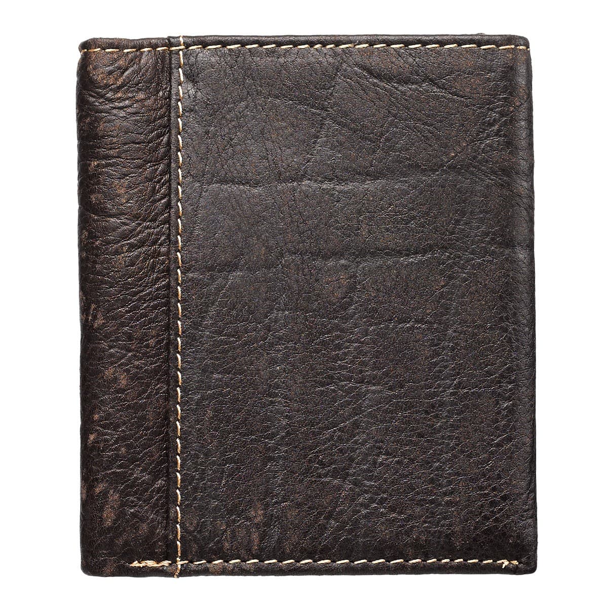 Wallet Leather Brown Crosses Badge - 2
