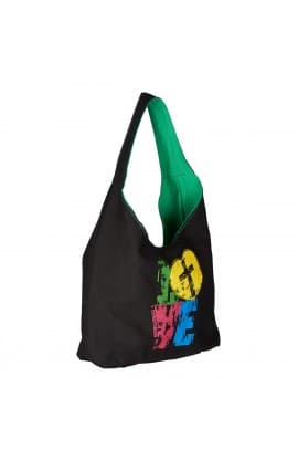 Tote Love   Black/Green Canvas thumbnail 3