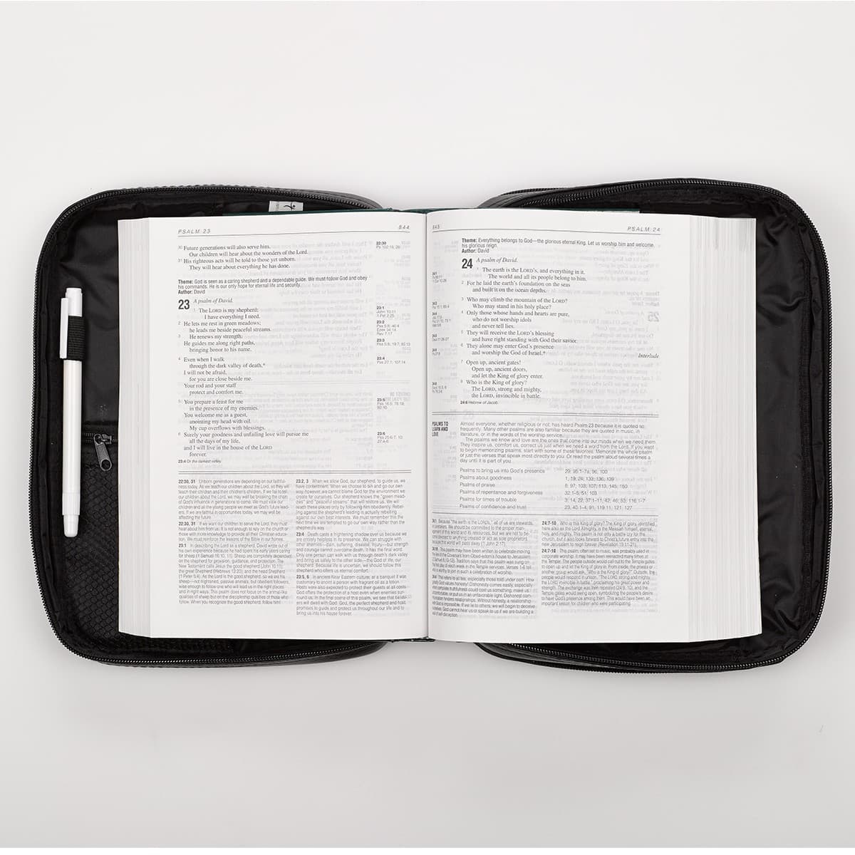 Extra Small Black Two Fold Organizer - 5