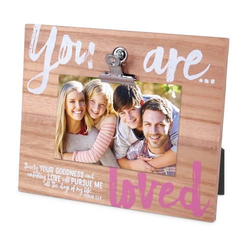 Frame Wood w/Metal Clip Identity You Are Loved