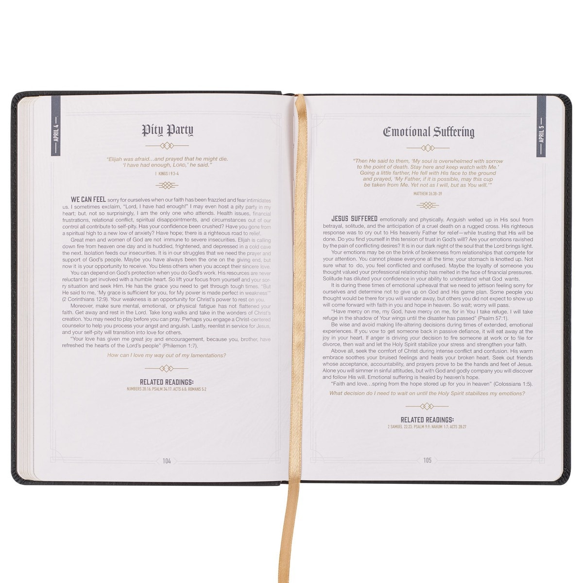 Devotional God's Daily Wisdom for Men Faux Leather - 5