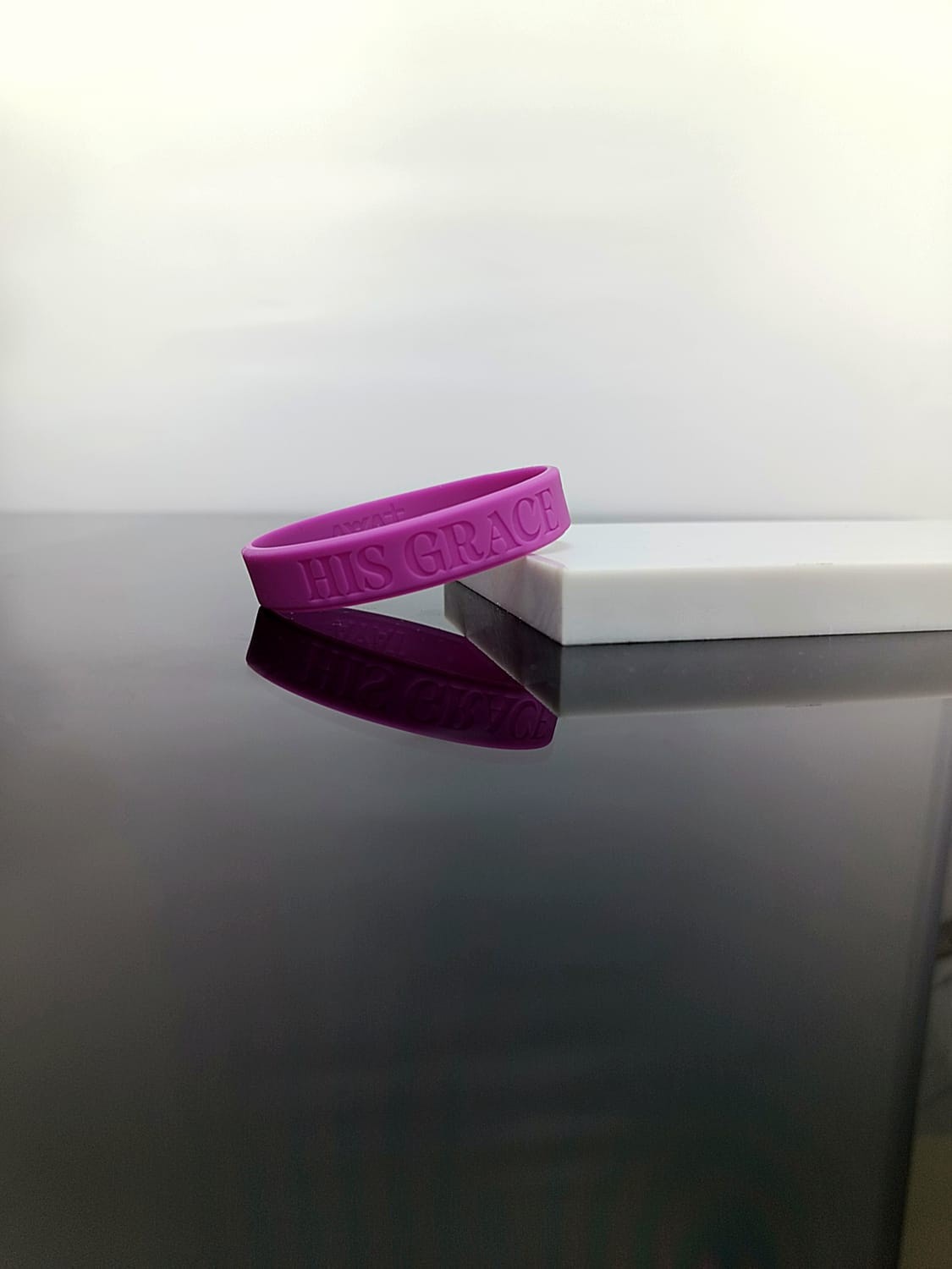 HIS GRACE IS ENOUGH SILICONE BRACELET 19CM - 3