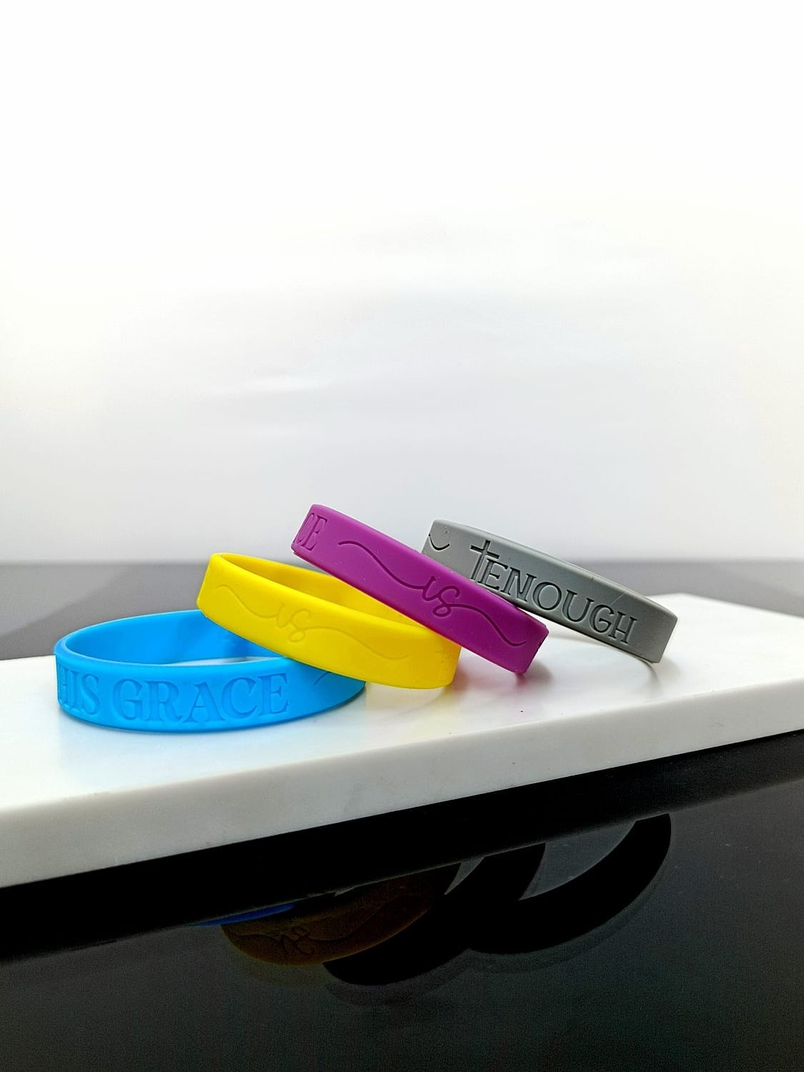 HIS GRACE IS ENOUGH SILICONE BRACELET 19CM - 2