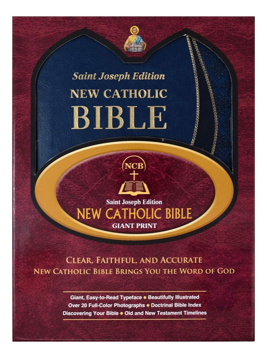 The New Catholic Bible NCB Giant Blue 617/19BLU - 1