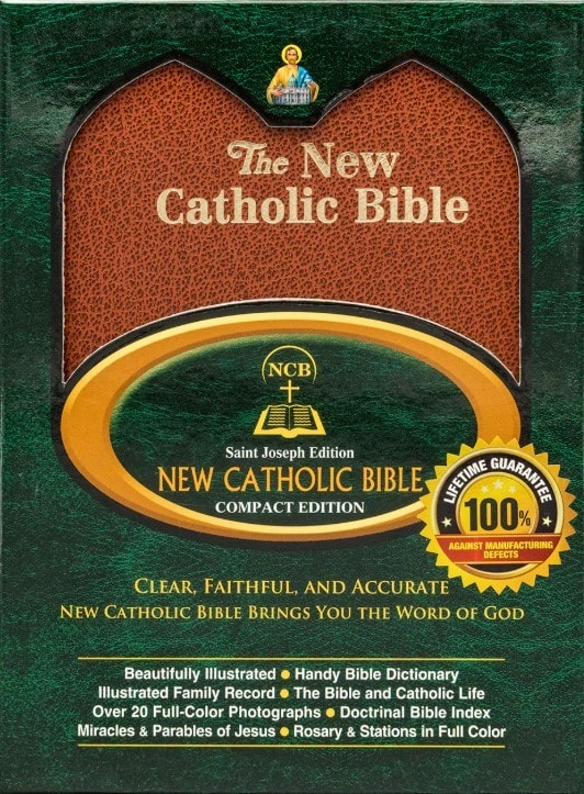 The New Catholic Bible NCB Brown Simulated Leather Tan 31.00 606/10BN - 1