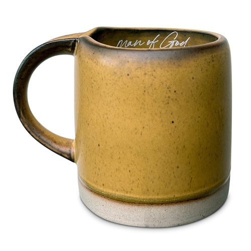 Coffee Mug Man Of God Vintage Yellow - 3