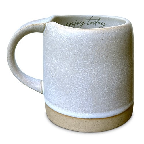 Coffee Mug Enjoy Today Stone Gray - 3