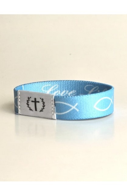 LOVE LIKE JESUS BLUE NFC BRACELET