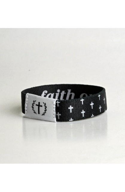 FAITH OVER FEAR BLACK NFC BRACELET