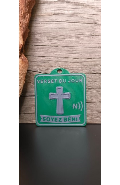 NFC TAG DARK GREEN FR/EN