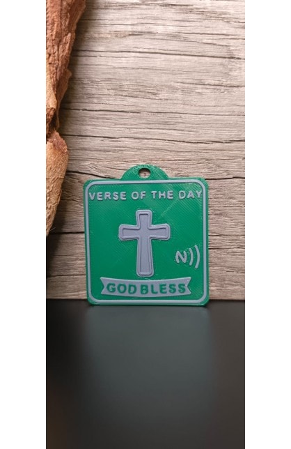 NFC TAG DARK GREEN EN/AR