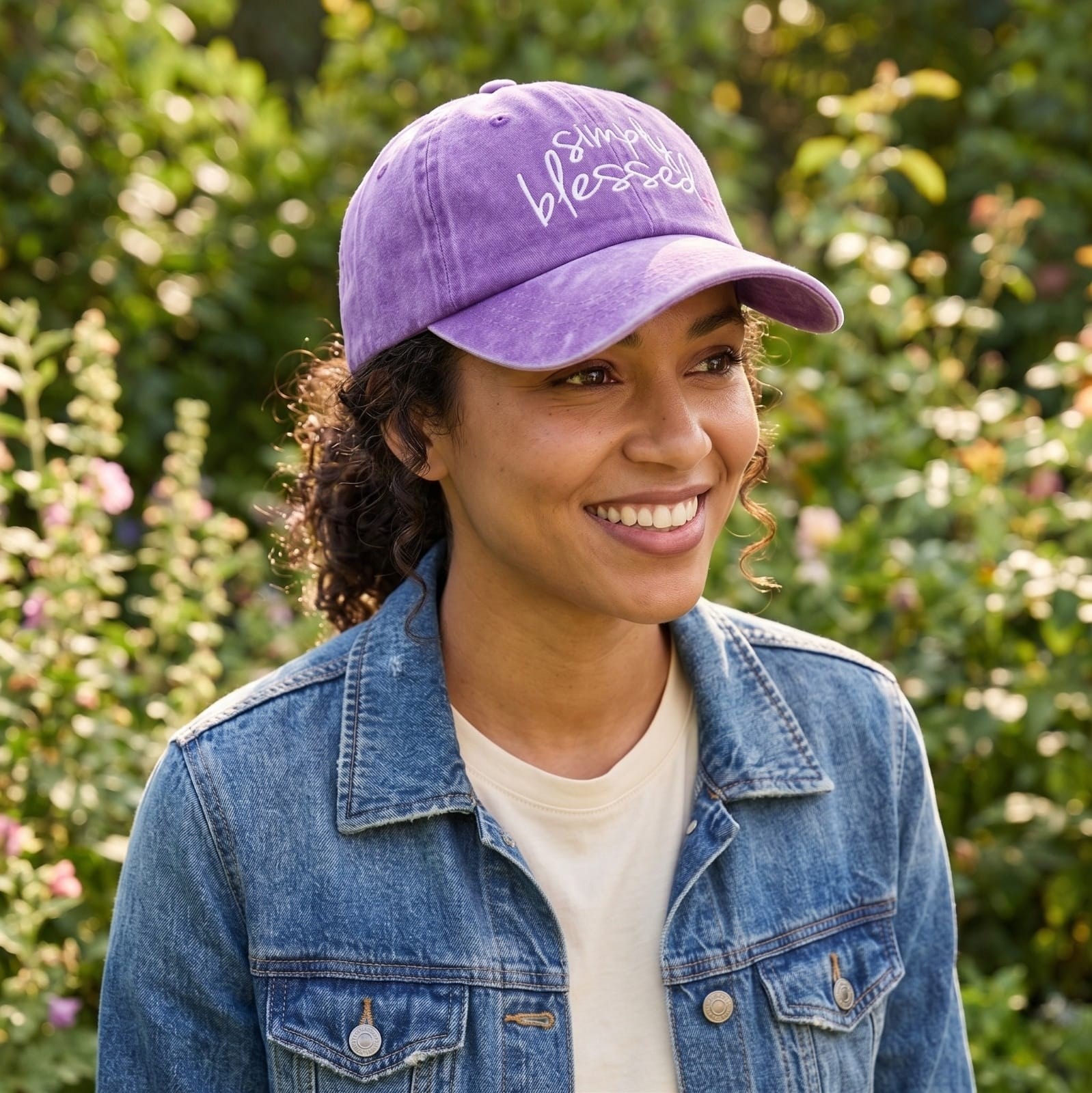 SIMPLY BLESSED PURPLE HAT - 2