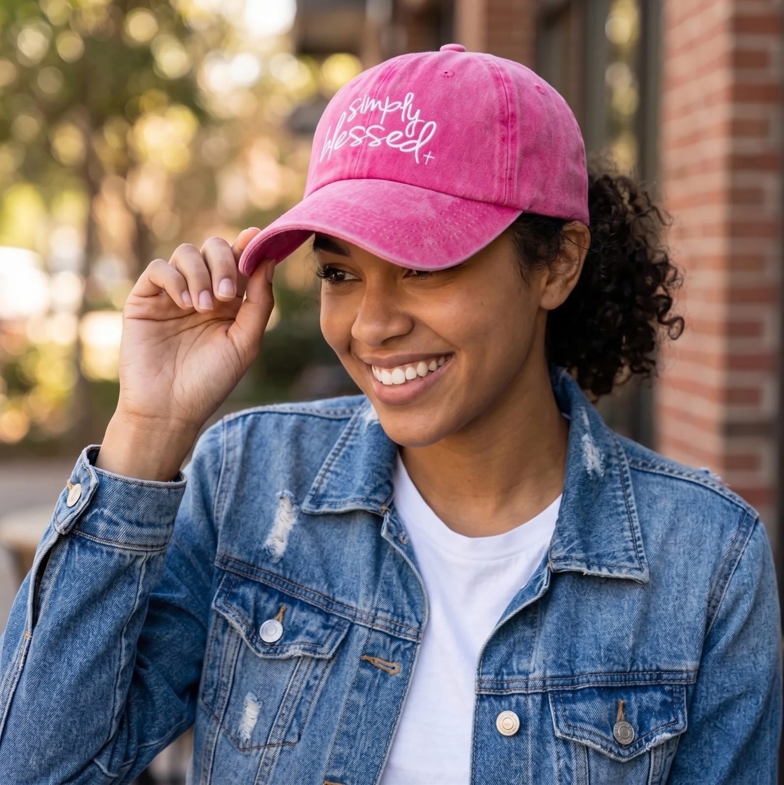 SIMPLY BLESSED ROSE RED HAT - 2