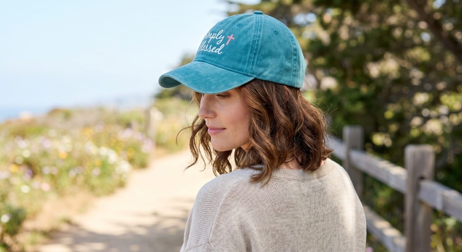 SIMPLY BLESSED LAKE BLUE HAT - 2