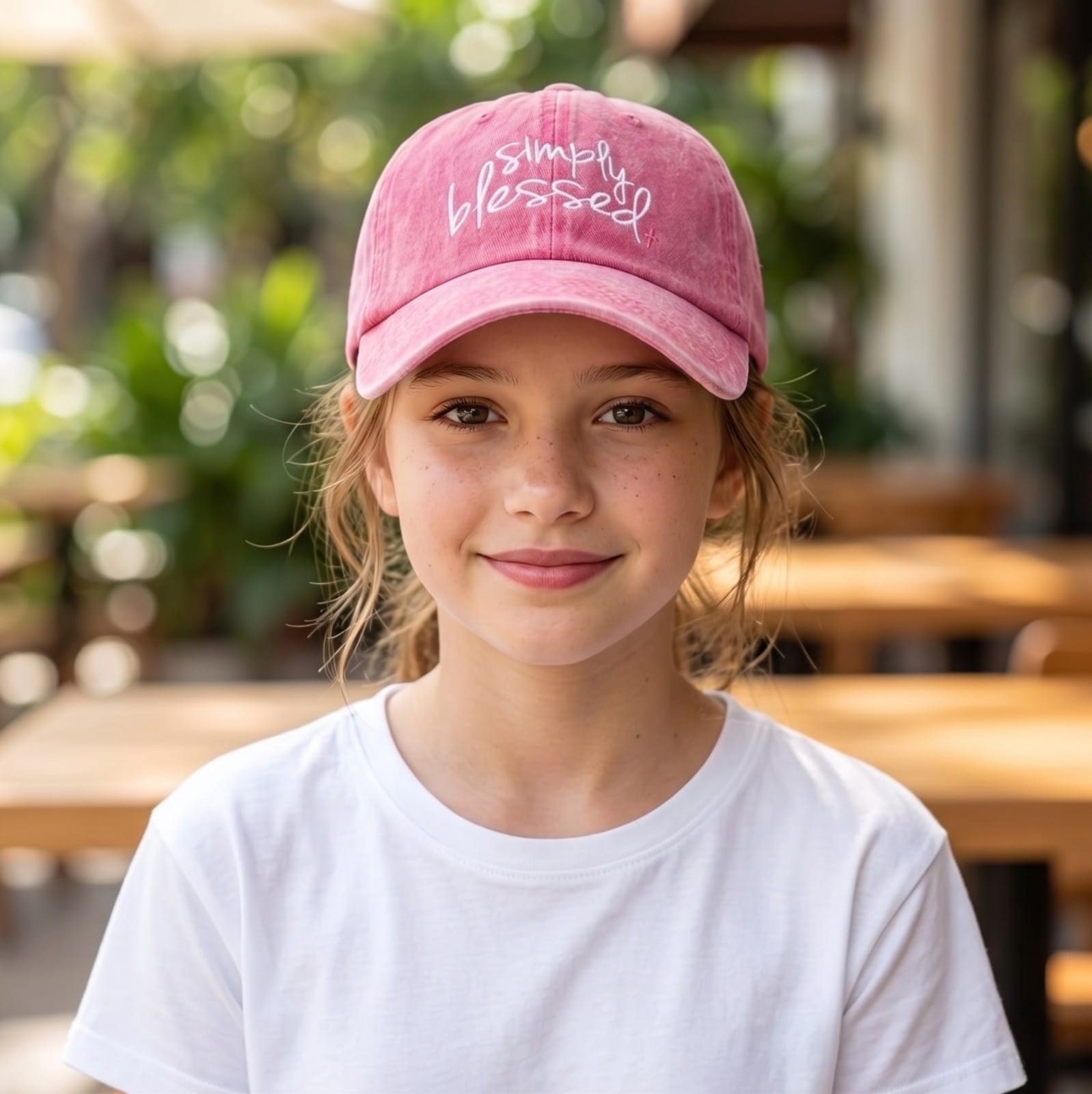 SIMPLY BLESSED PINK HAT - 2