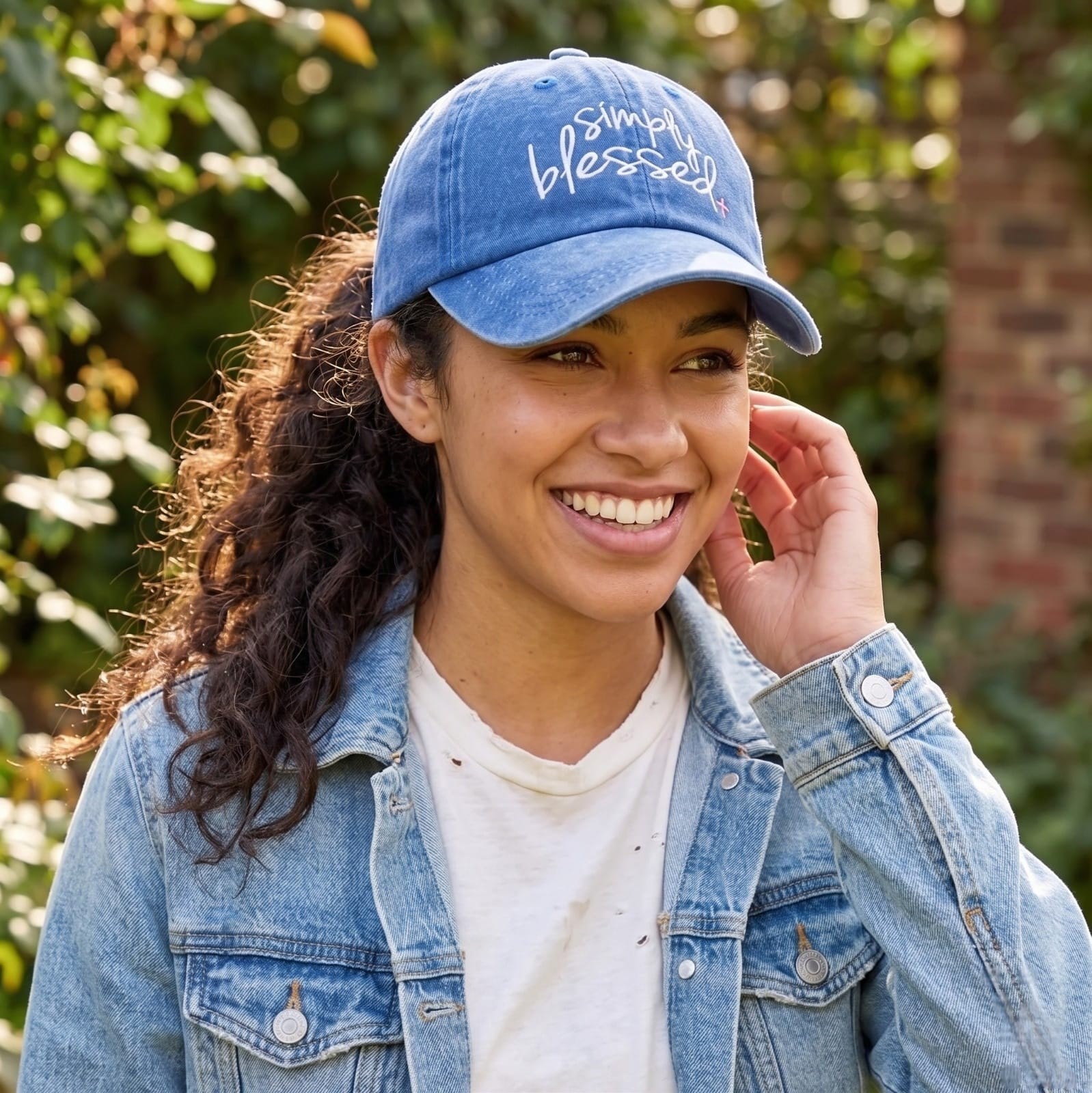 SIMPLY BLESSED BLUE HAT - 2