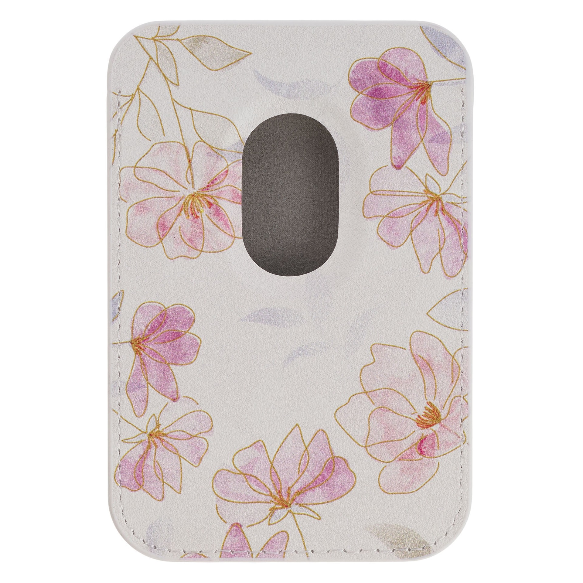Phone Wallet Magnetic White Floral Walk By Faith 2 Cor 5:7 - 2