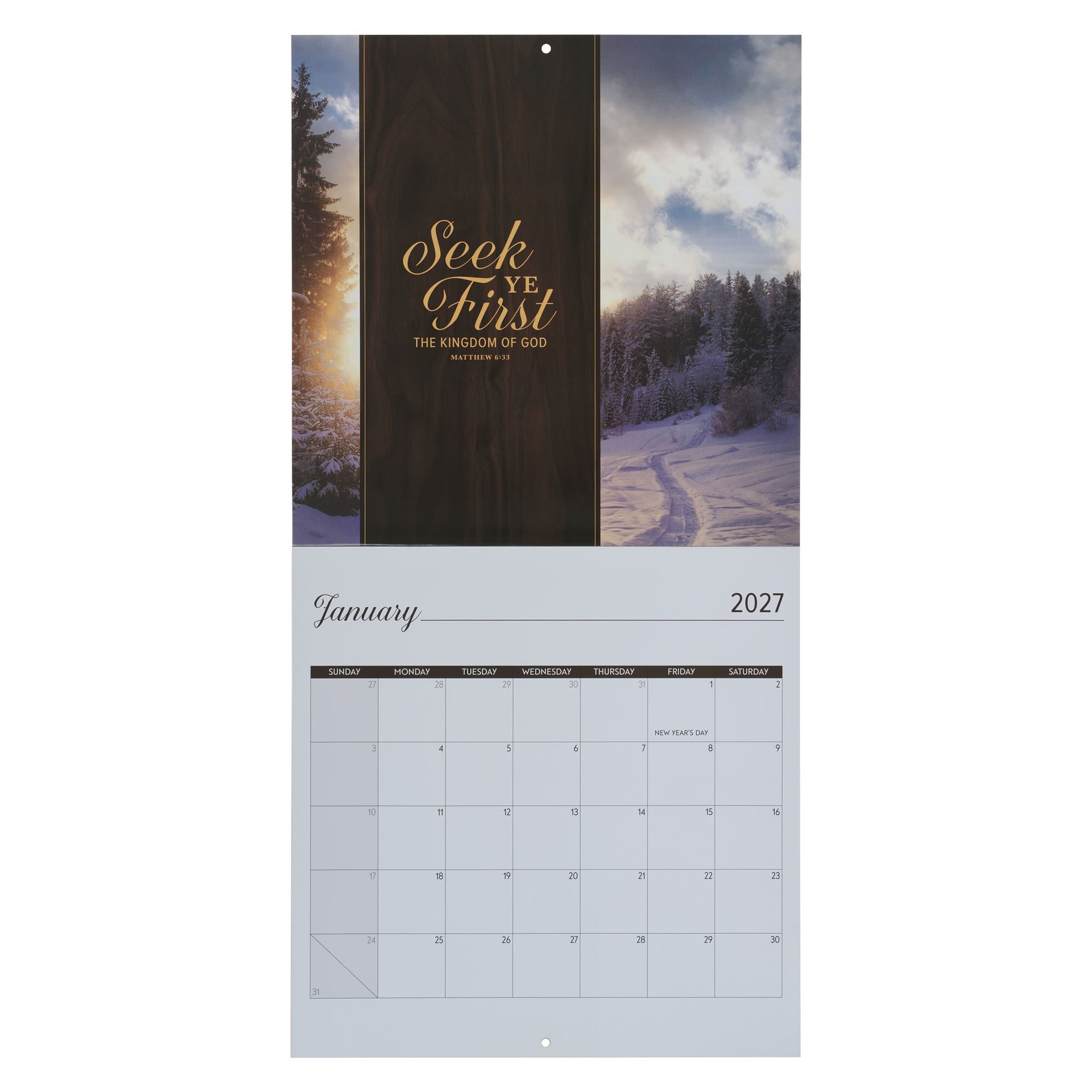 2027 Calendar LG Your Word Is A Lamp To My Feet Ps 119:105 - 2