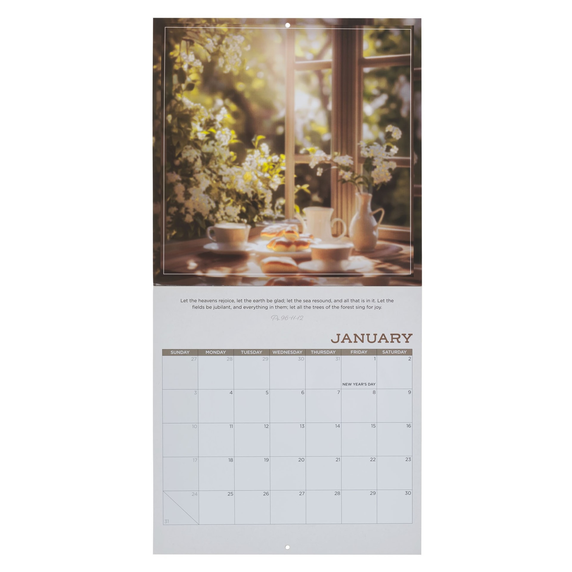 2027 Calendar LG The Earth Is The Lord's Ps 24:1 - 2