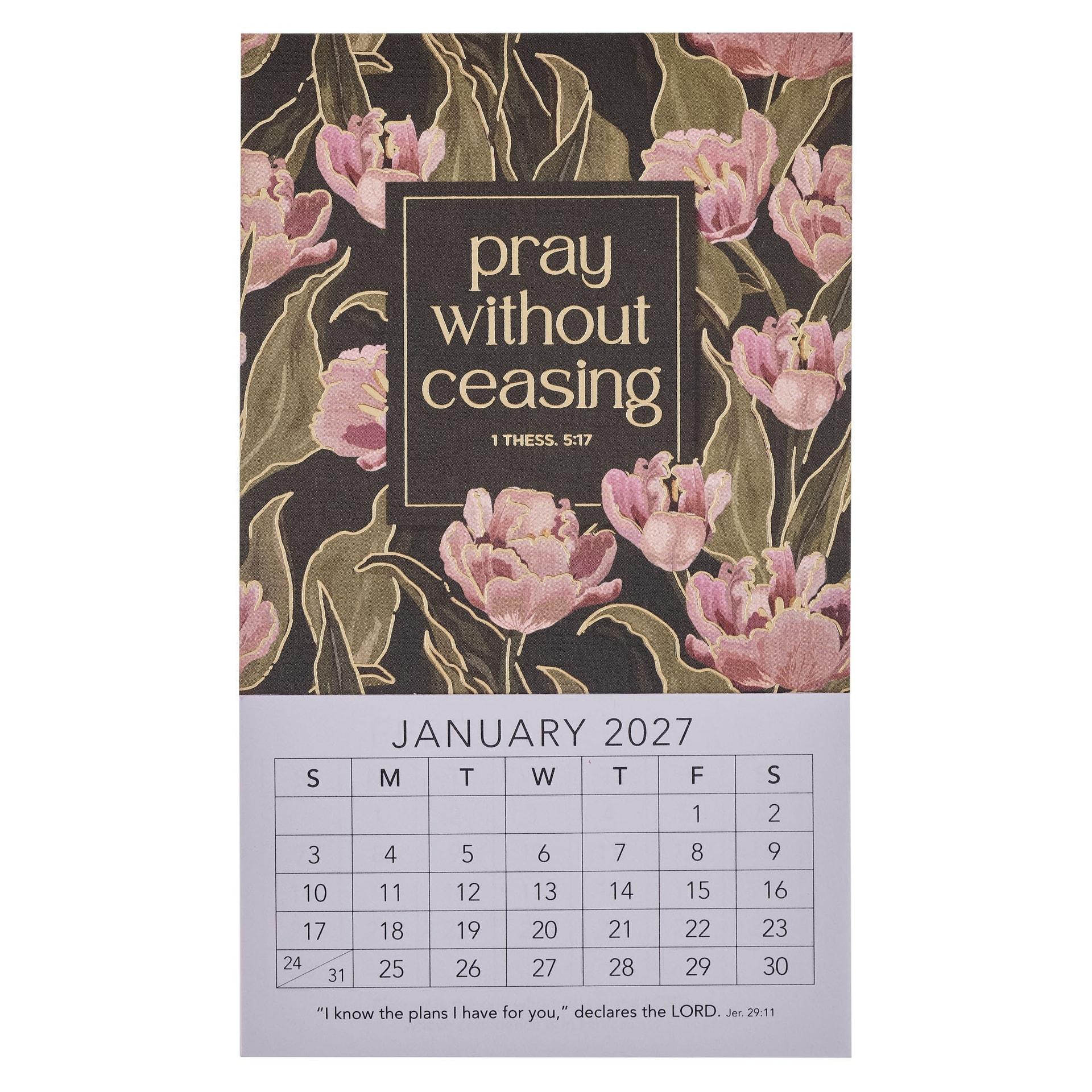 2027 Mini Magnetic Calendar Pray Without Ceasing 1 Thes 5:16