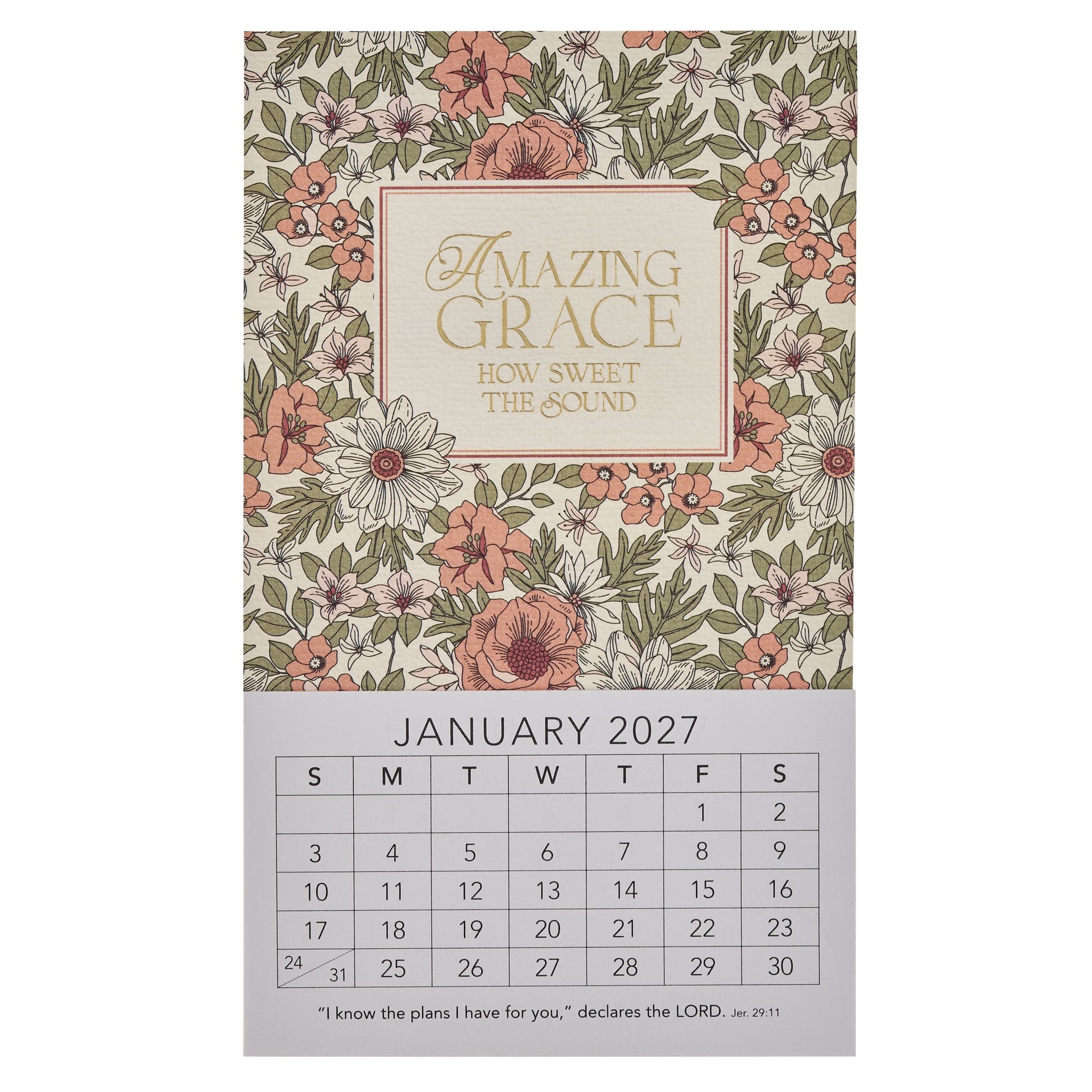 2027 Mini Magnetic Calendar Amazing Grace