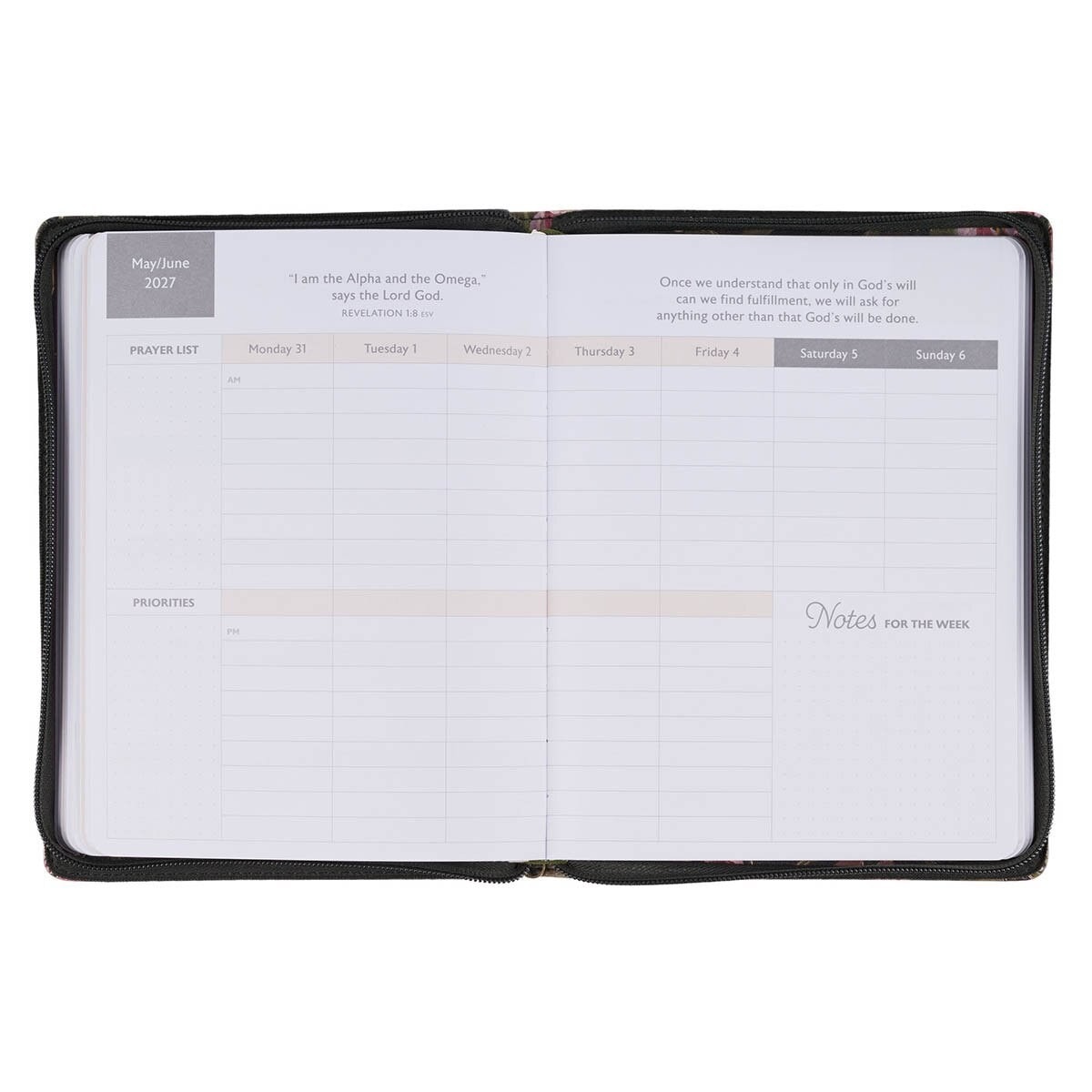 2027 18-Month Planner Pray Without Ceasing 1 Thess 5:16 - 5