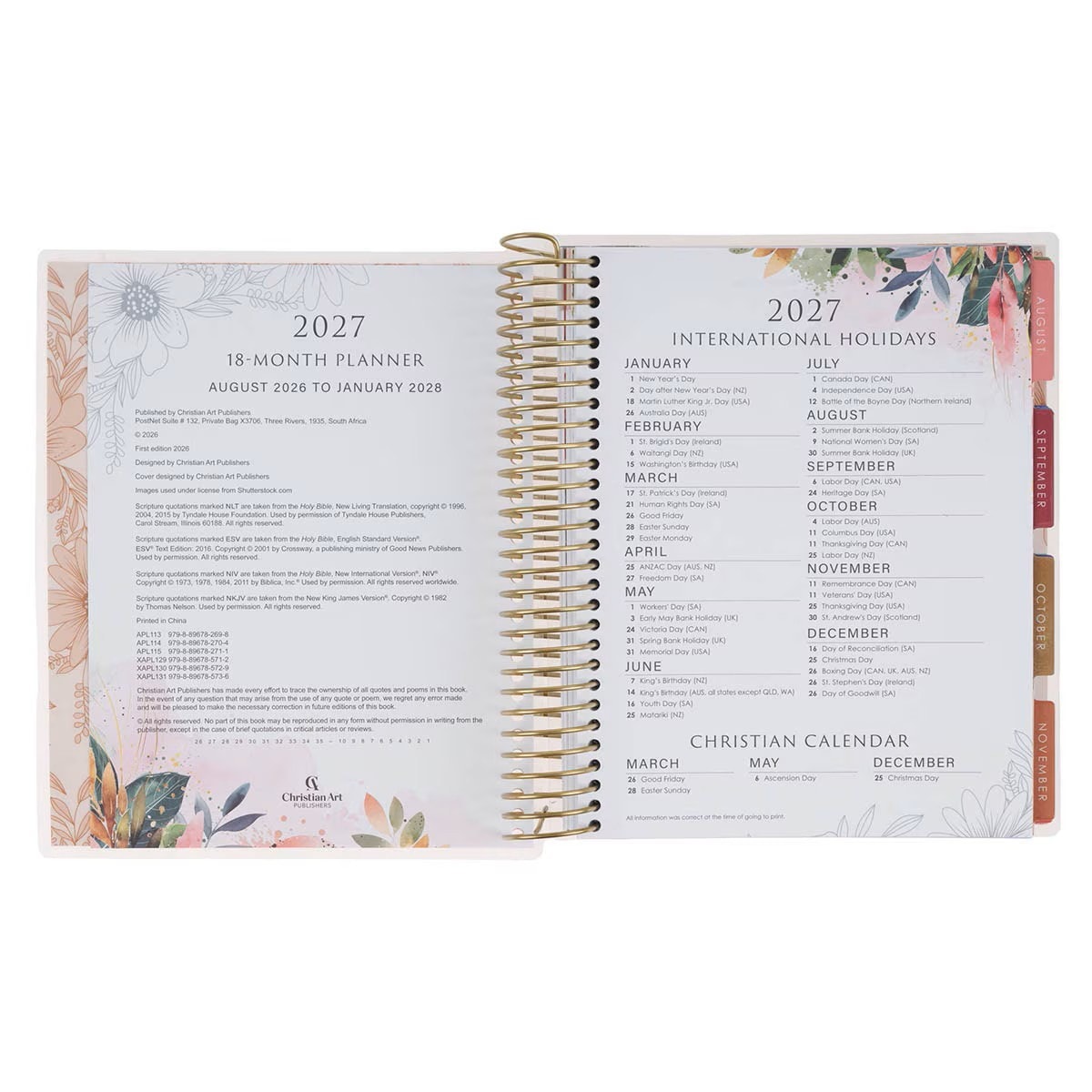2027 Wire 18-Month Planner Strength & Dignity Prov 31:25 - 4